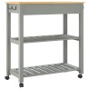 Chariot de cuisine MONZA 84x40x88,5 cm bois massif de pin 562477562477