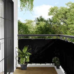 Écran de balcon noir 90x1000 cm 100% polyester oxford 562483562483