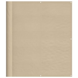 Écran de balcon beige 120x700 cm 100% polyester oxford 562485562485
