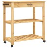 Chariot de cuisine MONZA 84x40x88,5 cm bois massif de pin 562507562507