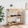 Chariot de cuisine MONZA 84x40x88,5 cm bois massif de pin 562507562507