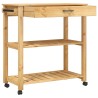 Chariot de cuisine MONZA 84x40x88,5 cm bois massif de pin 562507562507