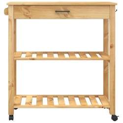 Chariot de cuisine MONZA 84x40x88,5 cm bois massif de pin 562507562507