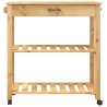 Chariot de cuisine MONZA 84x40x88,5 cm bois massif de pin 562507562507