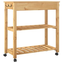 Chariot de cuisine MONZA 84x40x88,5 cm bois massif de pin 562507562507