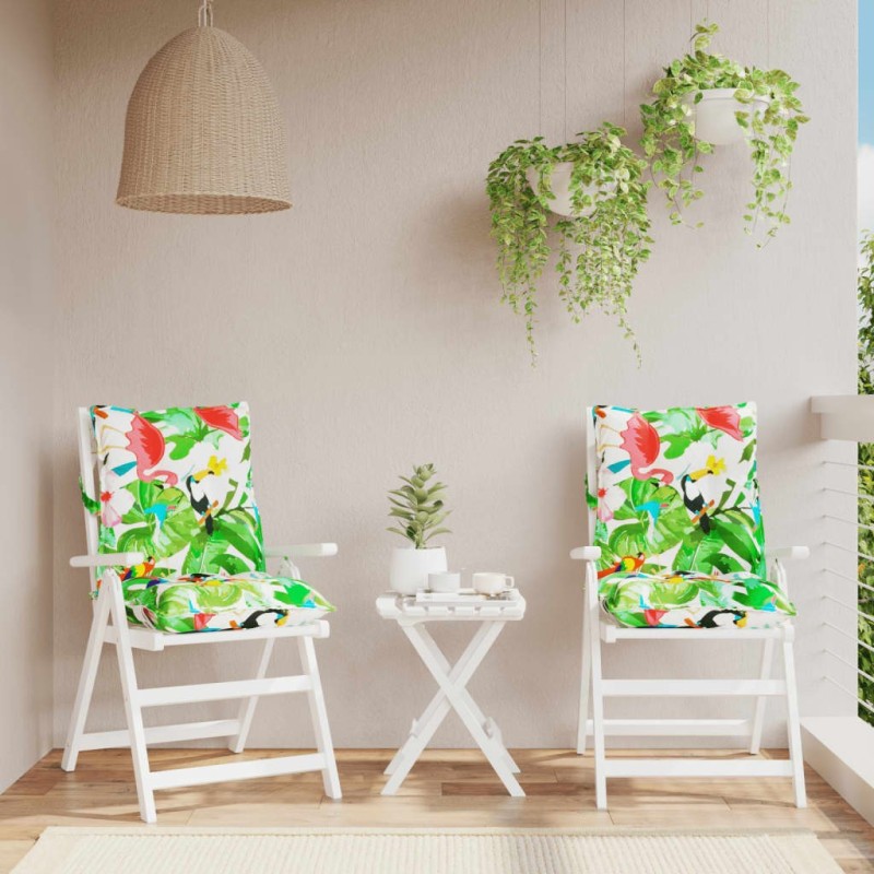 Coussins de chaise à dossier bas lot de 2 multicolore 562509562509