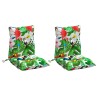 Coussins de chaise à dossier bas lot de 2 multicolore 562509562509