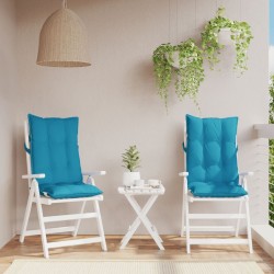 Coussins de chaise à dossier haut lot de 2 bleu clair 562510562510