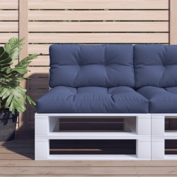 Coussin de palette bleu marine 80x40x12 cm tissu 562512562512
