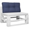 Coussin de palette bleu marine 80x40x12 cm tissu 562512562512