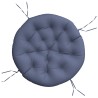 Coussin rond bleu marine Ø 100x11 cm tissu oxford 562514562514