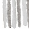 Rideau anti-mouches gris clair et blanc 56x200 cm chenille 562521562521