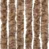 Rideau anti-mouches beige et marron foncé 56x185 cm chenille 562522562522