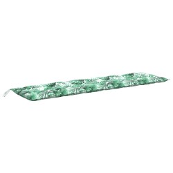 Coussin de banc de jardin motif de feuilles 180x50x7 cm 562523562523