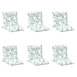 Coussin d'extérieur 6 pcs Blanc 100 x 50 x 7 cm Tissu 562525562525