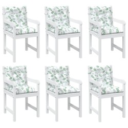 Coussin d'extérieur 6 pcs Blanc 100 x 50 x 7 cm Tissu 562525562525