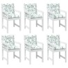 Coussin d'extérieur 6 pcs Blanc 100 x 50 x 7 cm Tissu 562525562525