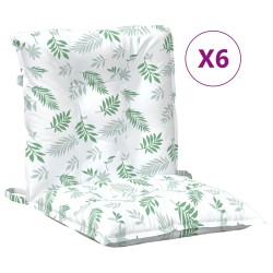 Coussin d'extérieur 6 pcs Blanc 100 x 50 x 7 cm Tissu 562525562525