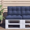 Coussin de palette bleu marine 50x40x12 cm tissu 562528562528