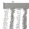 Rideau anti-mouches gris clair et blanc 56x185 cm chenille 562530562530