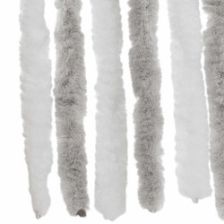 Rideau anti-mouches gris clair et blanc 56x185 cm chenille 562530562530