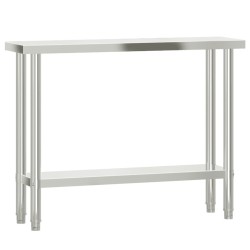 Table de travail de cuisine 110x30x85 cm acier inoxydable 562532562532