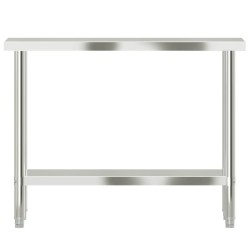 Table de travail de cuisine 110x30x85 cm acier inoxydable 562532562532