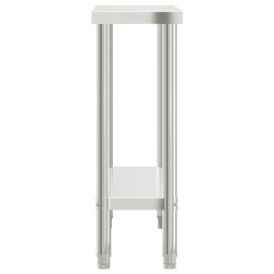 Table de travail de cuisine 110x30x85 cm acier inoxydable 562532562532