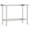 Table de travail de cuisine 110x55x85 cm acier inoxydable 562533562533