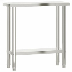 Table de travail de cuisine 82,5x30x85 cm acier inoxydable 562536562536