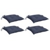Coussins de chaise lot de 4 bleu marine 40x40x7 cm tissu oxford 562537562537