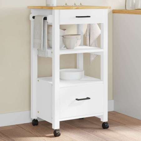 Chariot de cuisine MONZA 48x40x88,5 cm bois massif de pin 562538562538