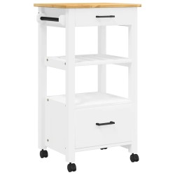 Chariot de cuisine MONZA 48x40x88,5 cm bois massif de pin 562538562538