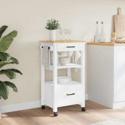 Chariot de cuisine MONZA 48x40x88,5 cm bois massif de pin 562538562538
