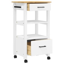 Chariot de cuisine MONZA 48x40x88,5 cm bois massif de pin 562538562538