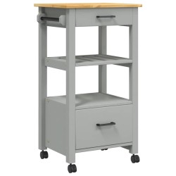 Chariot de cuisine MONZA 48x40x88,5 cm bois massif de pin 562539562539
