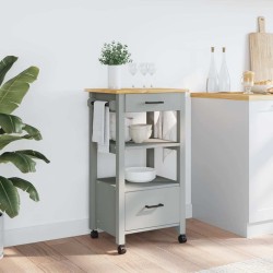 Chariot de cuisine MONZA 48x40x88,5 cm bois massif de pin 562539562539