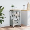 Chariot de cuisine MONZA 48x40x88,5 cm bois massif de pin 562539562539