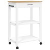 Chariot de cuisine MONZA 60x40x88,5 cm bois massif de pin 562540562540