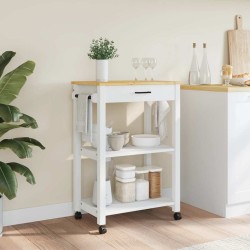 Chariot de cuisine MONZA 60x40x88,5 cm bois massif de pin 562540562540