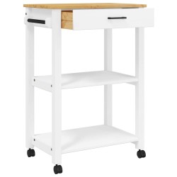 Chariot de cuisine MONZA 60x40x88,5 cm bois massif de pin 562540562540