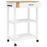 Chariot de cuisine MONZA 60x40x88,5 cm bois massif de pin 562540562540