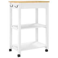 Chariot de cuisine MONZA 60x40x88,5 cm bois massif de pin 562540562540