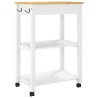 Chariot de cuisine MONZA 60x40x88,5 cm bois massif de pin 562540562540