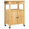 Chariot de cuisine MONZA 60x40x88,5 cm bois massif de pin 562542562542