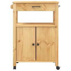 Chariot de cuisine MONZA 60x40x88,5 cm bois massif de pin 562542562542