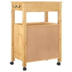 Chariot de cuisine MONZA 60x40x88,5 cm bois massif de pin 562542562542