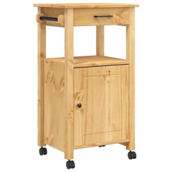 Chariot de cuisine MONZA 48x40x88,5 cm bois massif de pin 562543562543