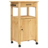 Chariot de cuisine MONZA 48x40x88,5 cm bois massif de pin 562543562543