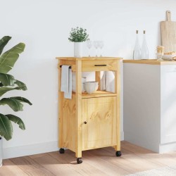 Chariot de cuisine MONZA 48x40x88,5 cm bois massif de pin 562543562543
